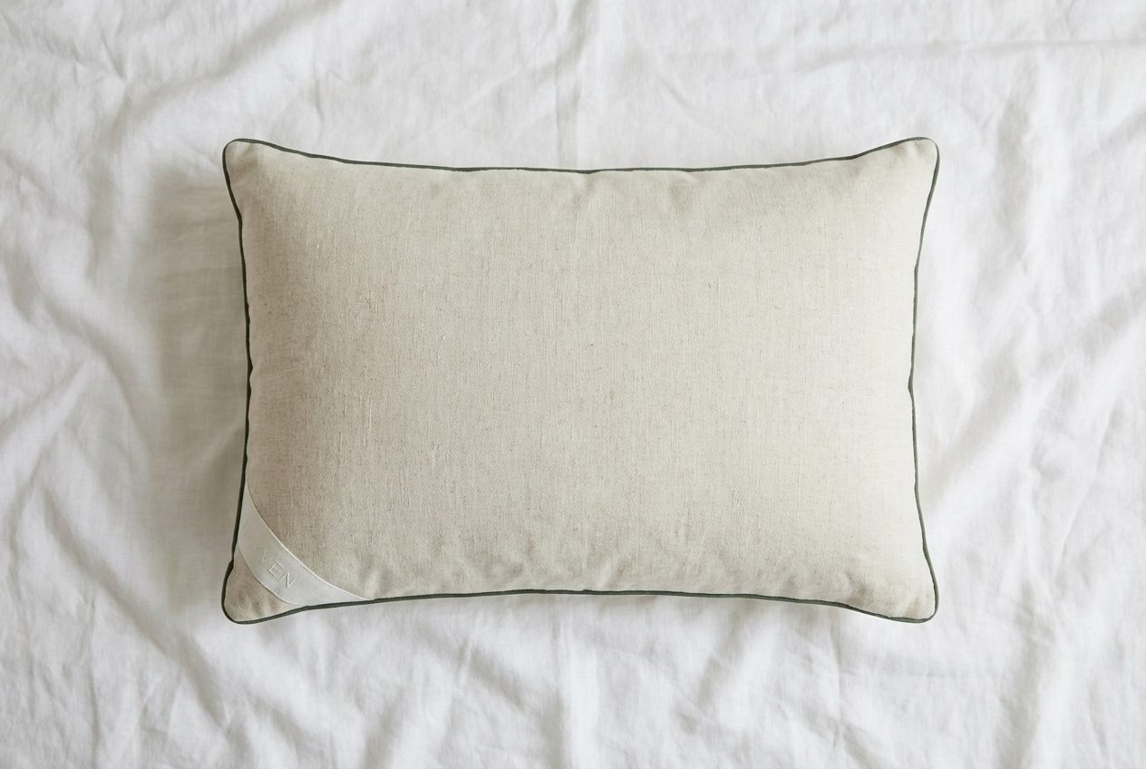 HAYVEN Leinen-Satin Kissenbezug